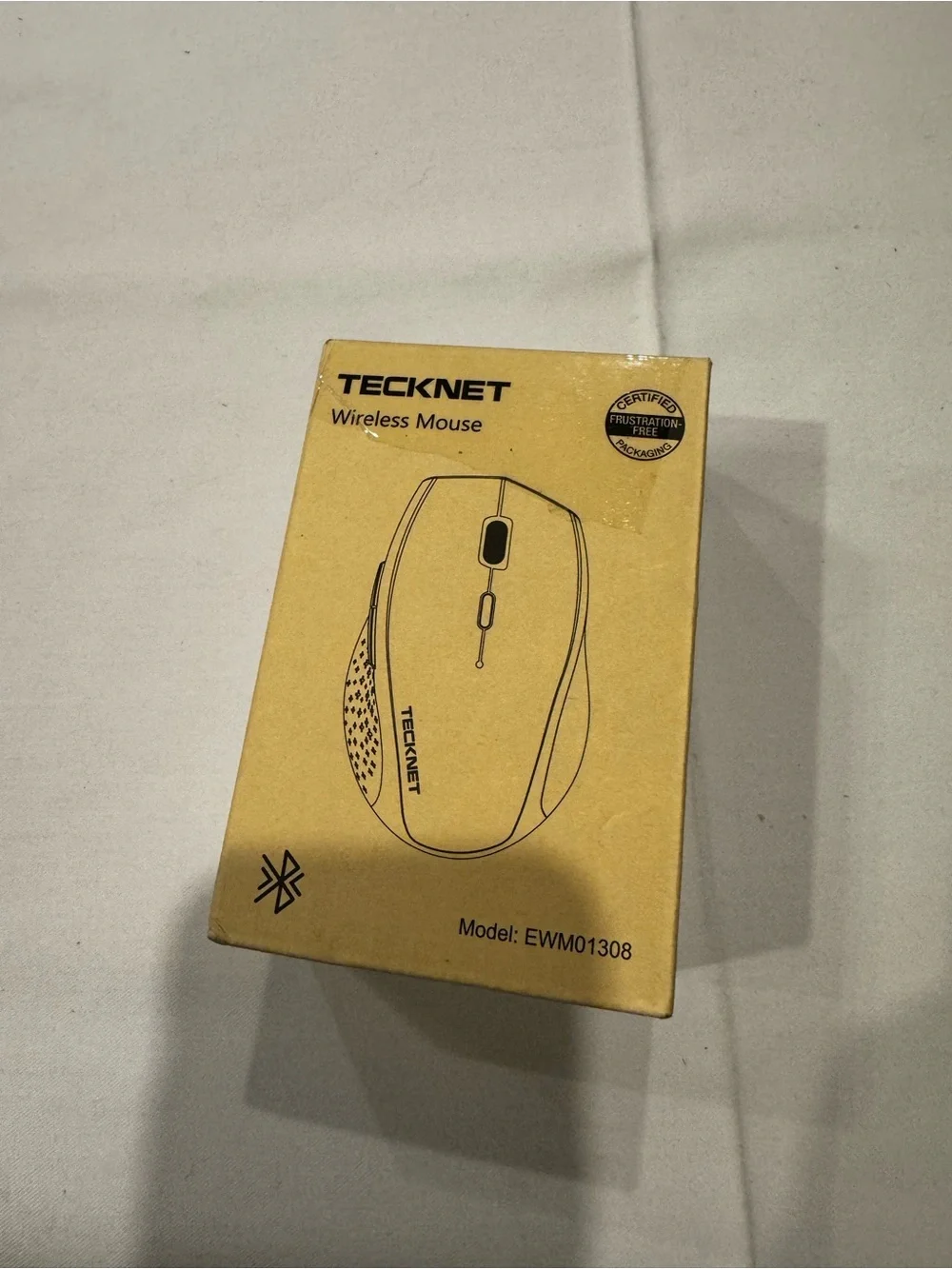 TECKNET Bluetooth Wireless Mouse 4800 DPI Ergonomic 6-Button Adjustable – New